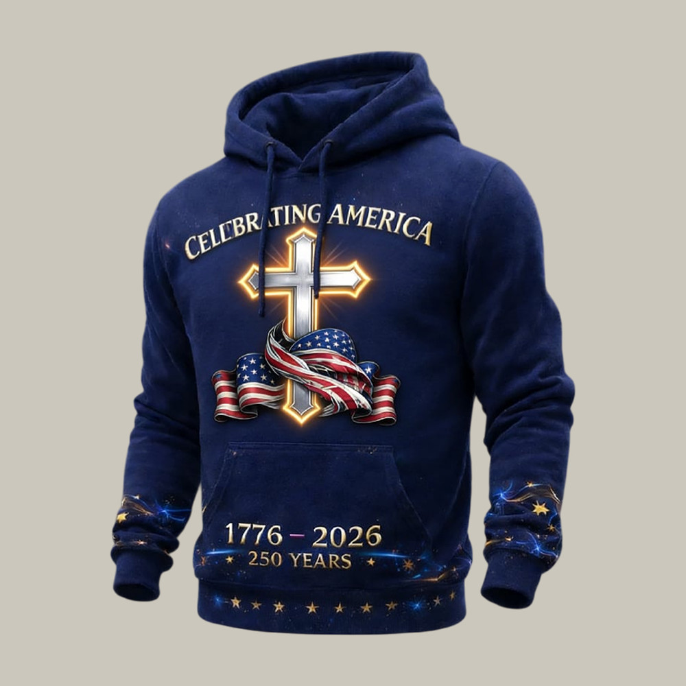 Celebrating America 1776 2026 Hoodie Independence Day 2026 Apparel 4Th Of July Gift