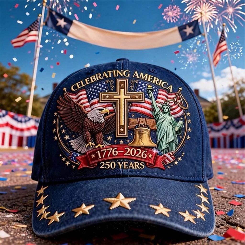 Celebrating America 250 Years Baseball Cap USA 250 Years Of Freedom Hat Gift Ideas