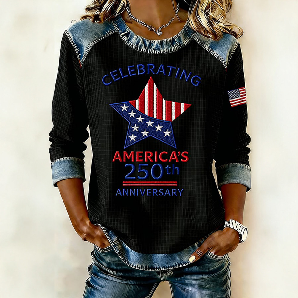 Celebrating America's 250th Anniversary Sweatshirt Independence Day Clothing 1776 2026 Merch