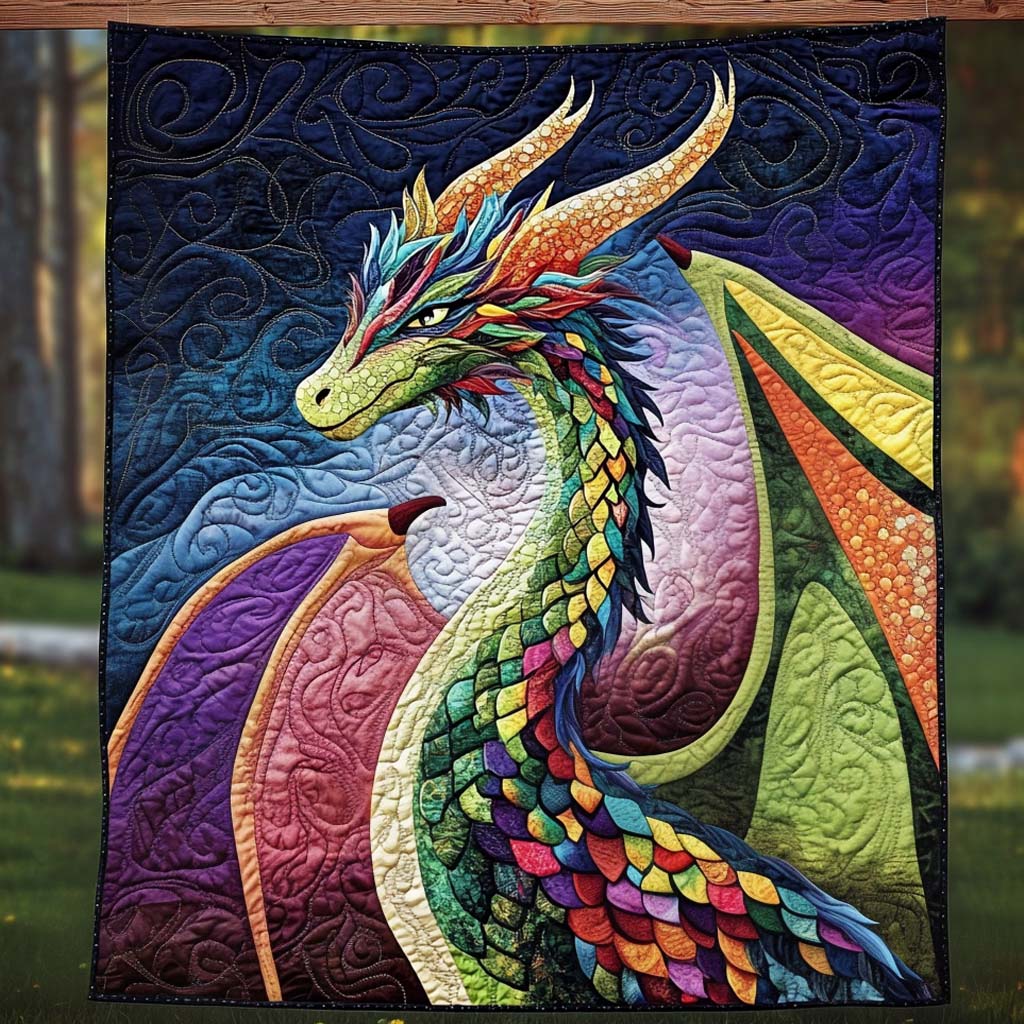 Celestial Claw Quilted Blanket Unique Dragon Gifts