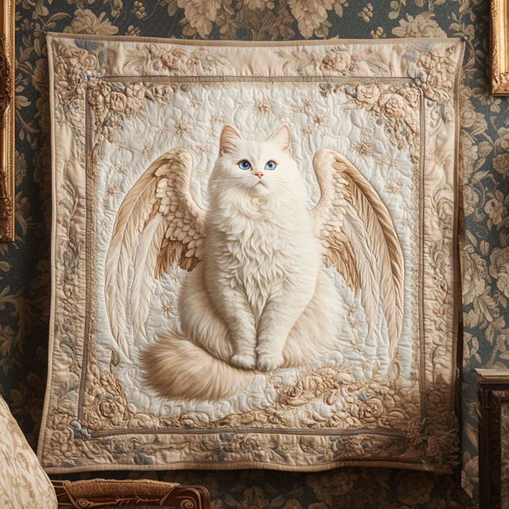 Celestial Companion Quilt Blanket Christmas Blanket Presents For Cat Lovers Women