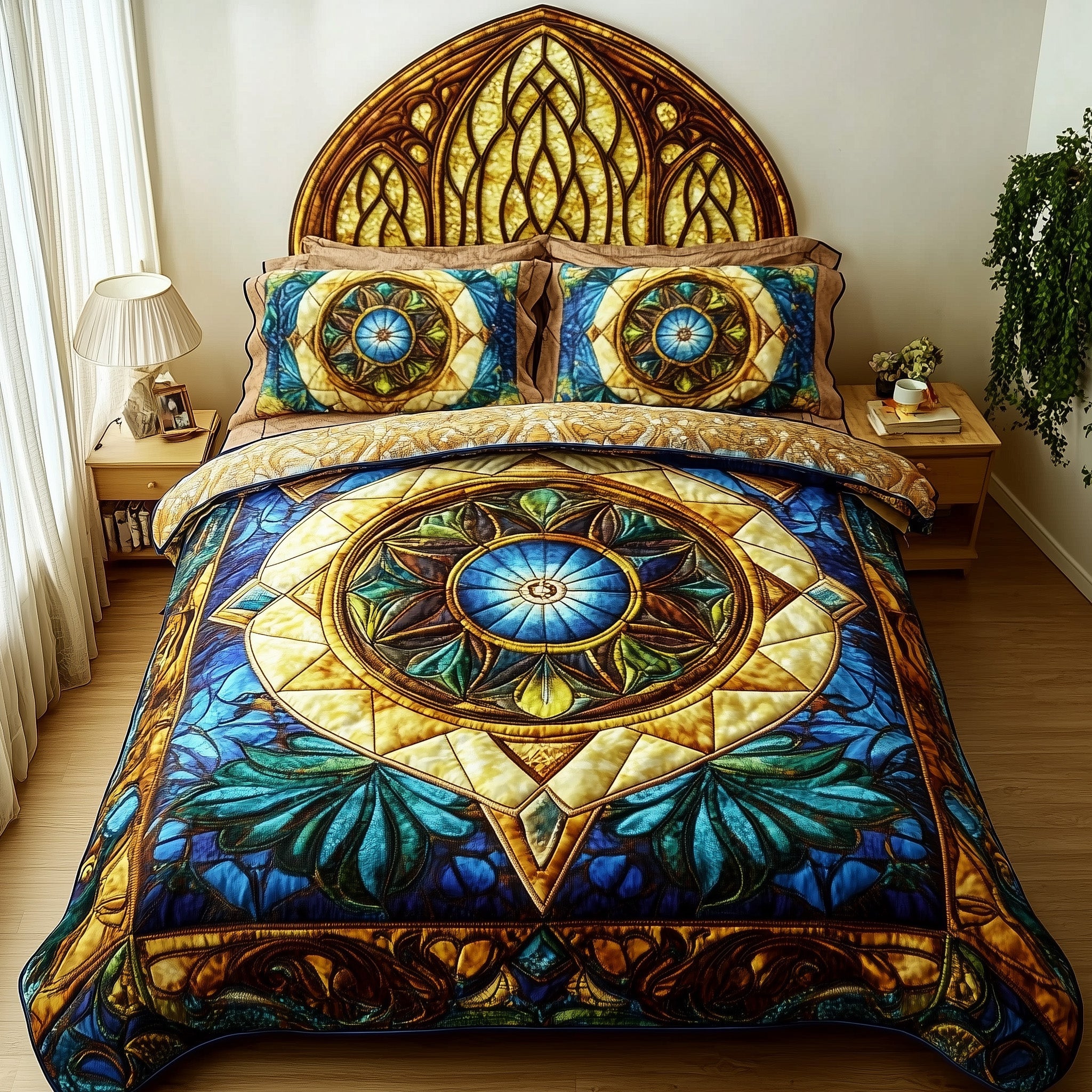 Celestial Dreams Quilted Bedding Set Duvet Cover Merchandise Meaningful Corporate Gifts