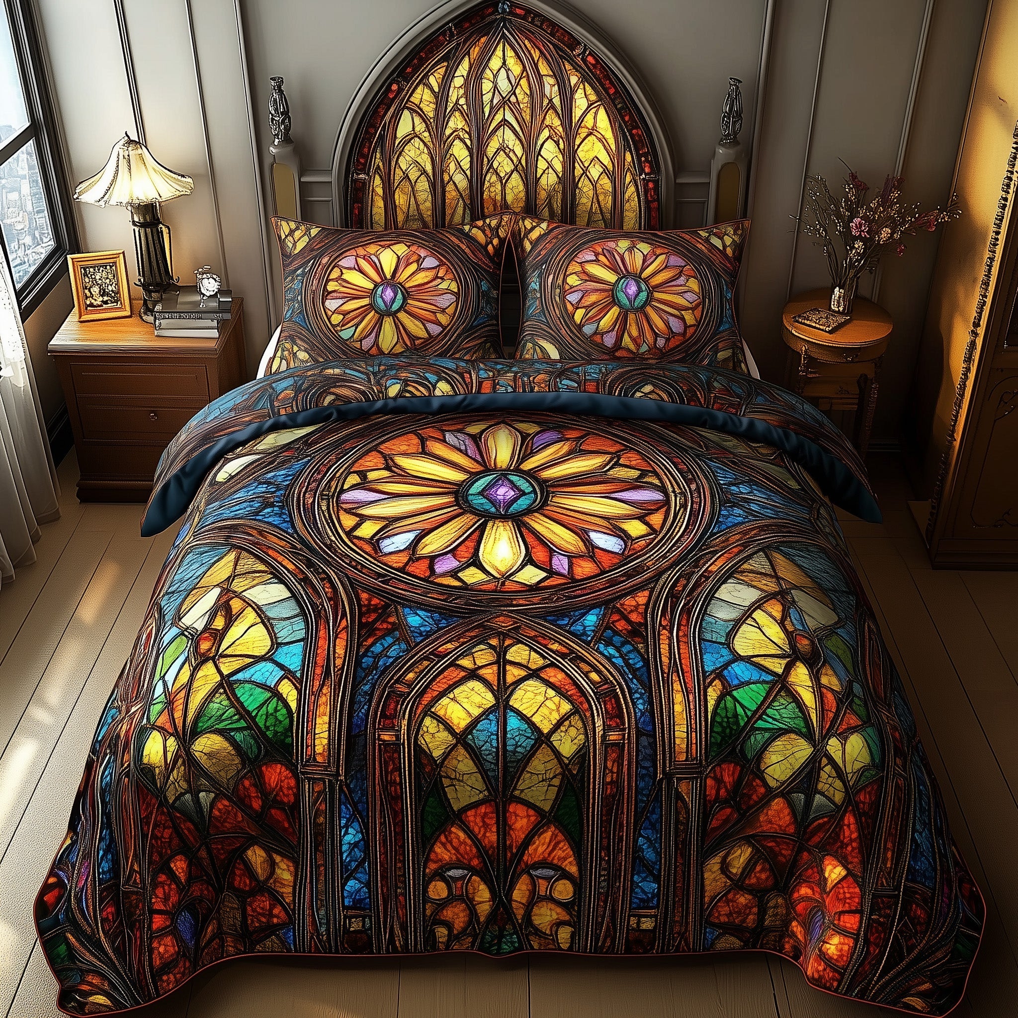 Celestial Dreams Quilted Bedding Set Duvet Cover Merchandise Meaningful Presents For Mum