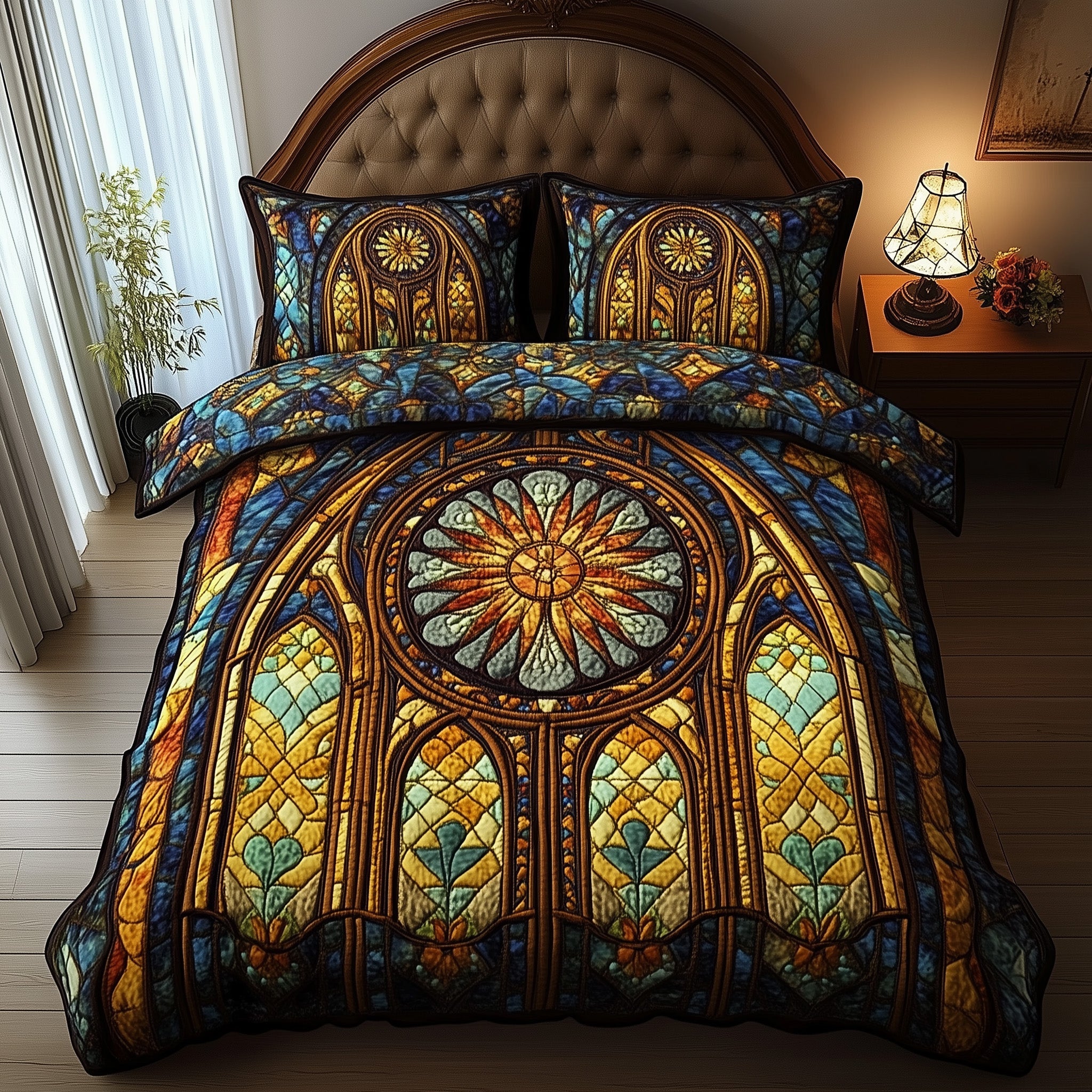 Celestial Dreams Quilted Bedding Set Duvet Cover Merchandise Meaningful Spiritual Presents