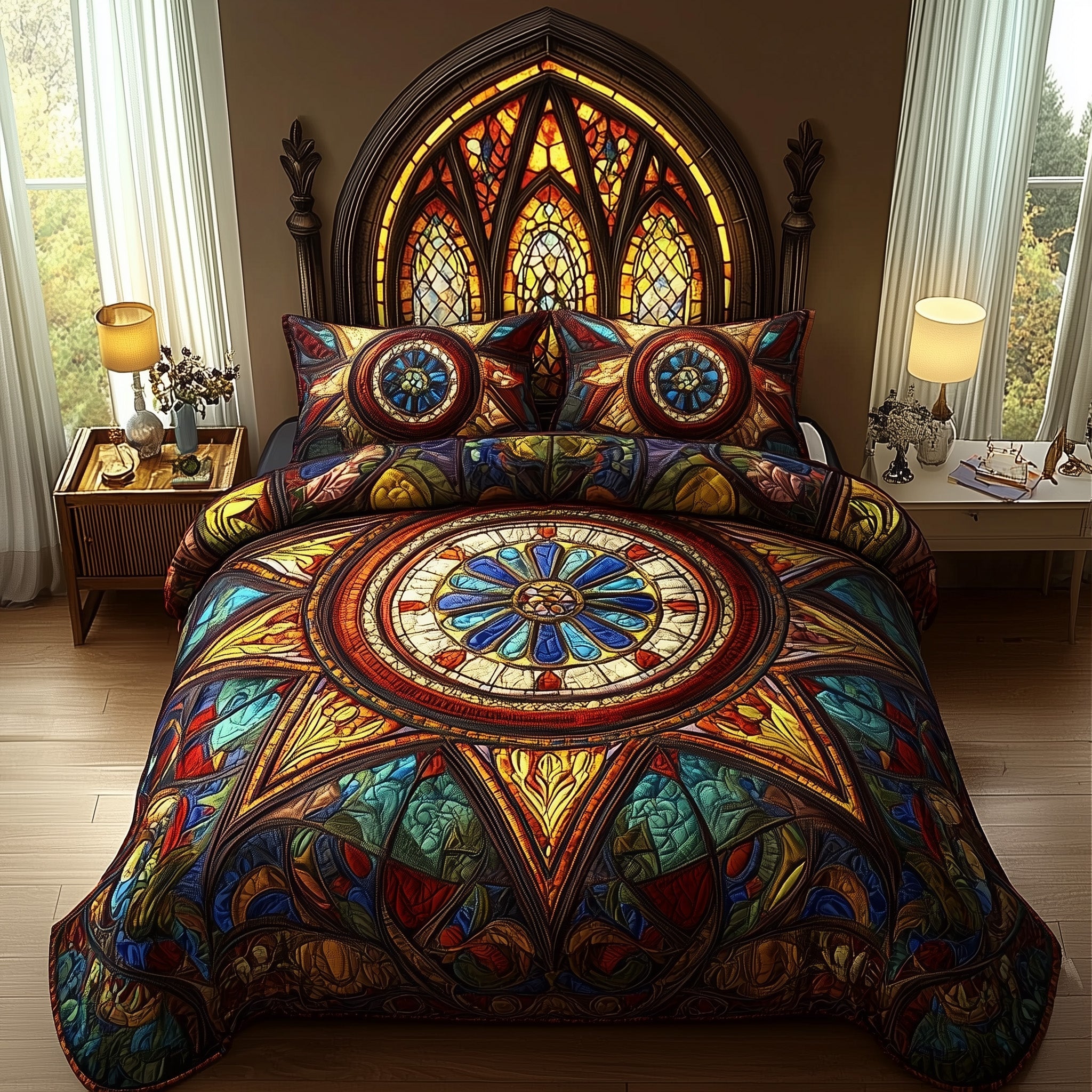 Celestial Dreams Quilted Bedding Set Duvet Cover Merchandise Meaningful Sympathy Gifts