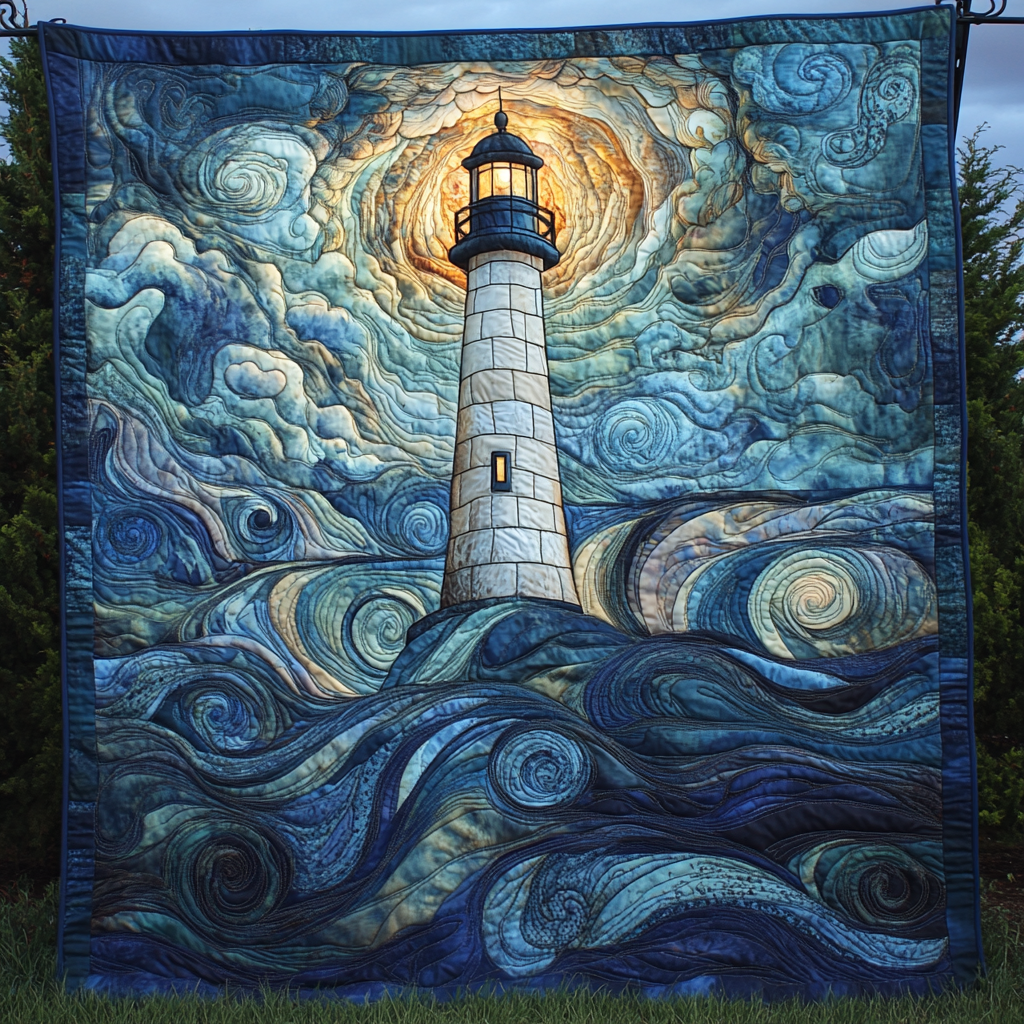 Celestial Guide Quilted Blanket Christmas Soft Blanket