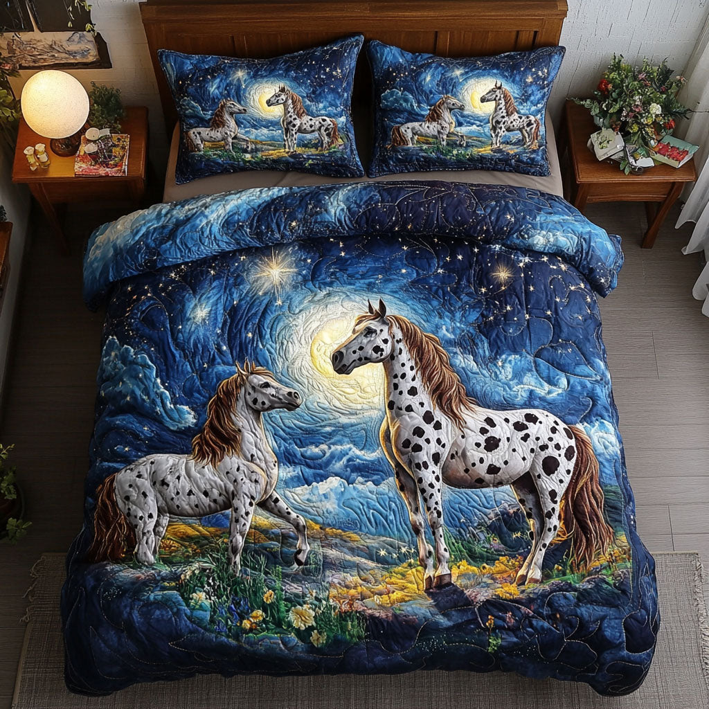 Celestial Herd Quilted Bedding Set Bed Decorations Gifts To Get Horse Lovers
