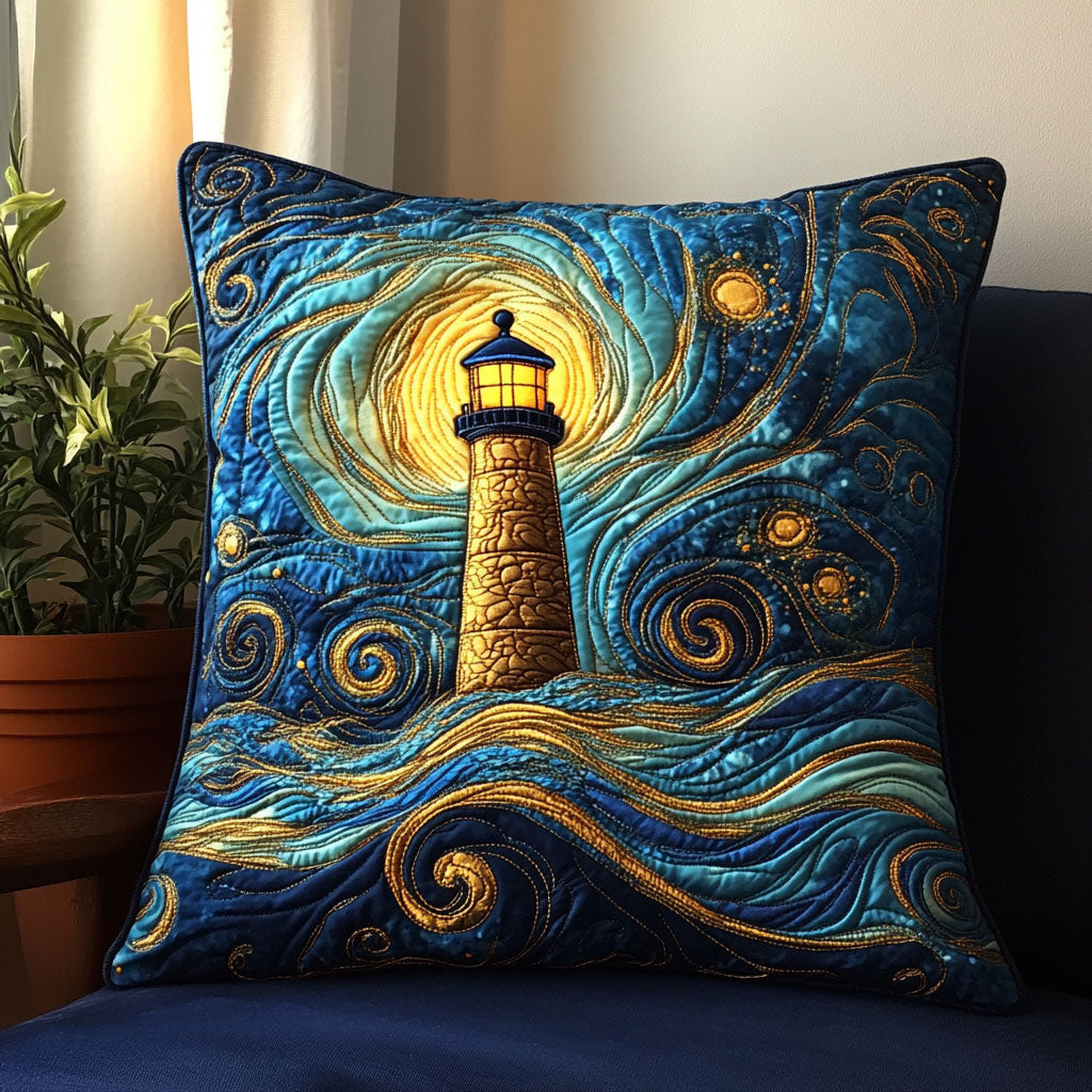 Celestial Lighthouse Quilted Pillow Case Sofa Pillows Christmas Presents For Dad