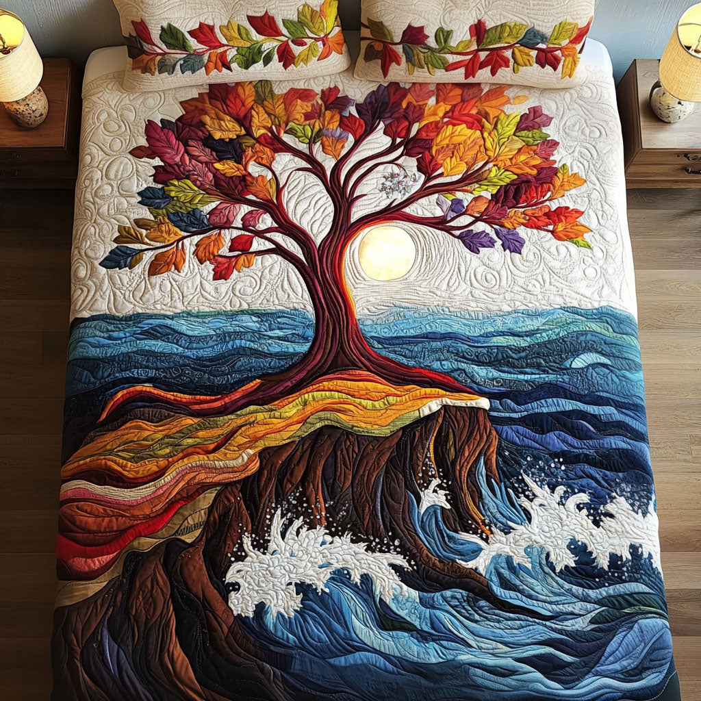 Celestial Tree Quilted Bedding Set Bed Decorations Tree Of Life Gifts For Mom