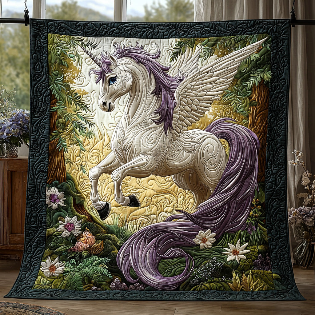 Celestial Unicorn Quilted Blanket Christmas Bedroom Decor Presents For Deer Hunters