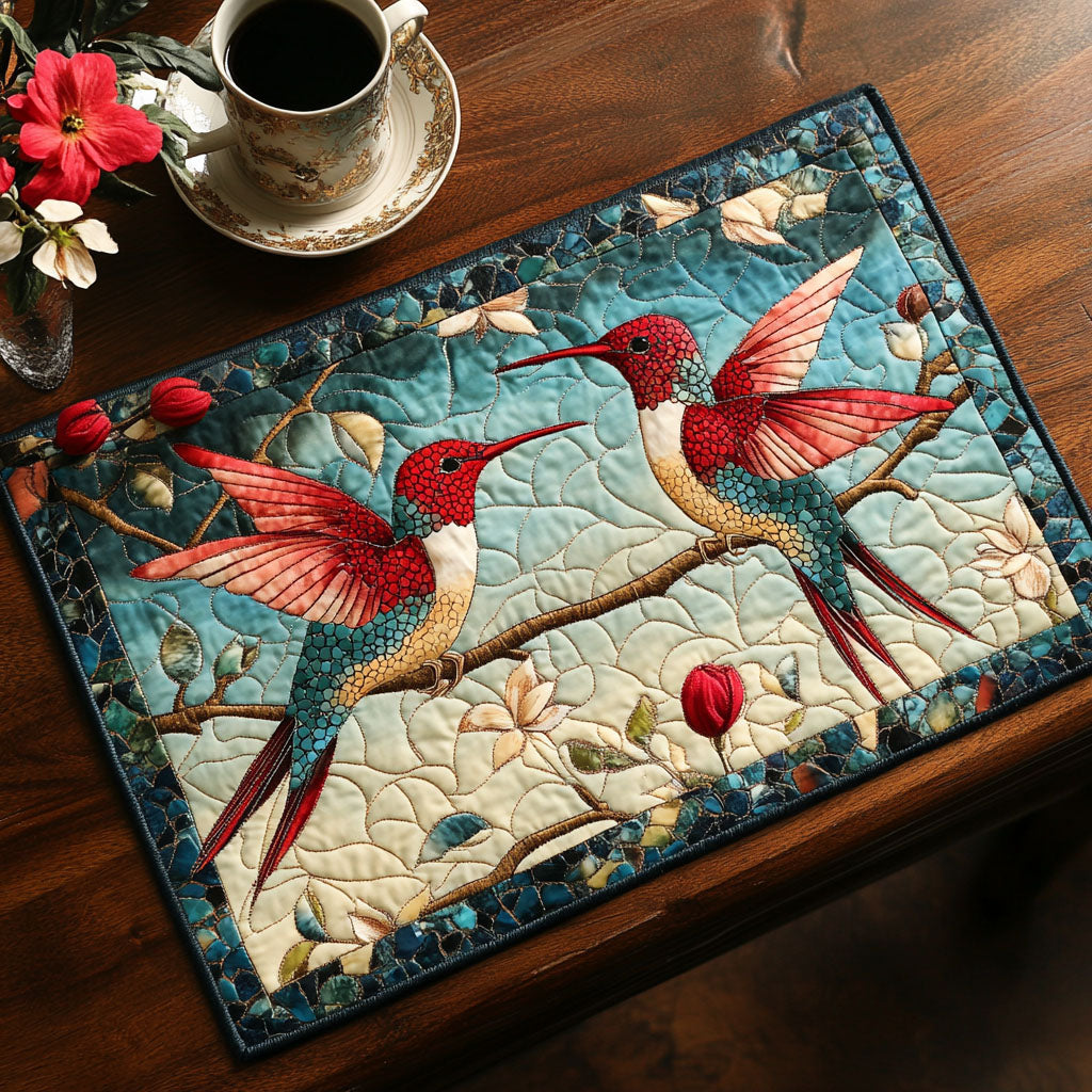 Celestial Wings Quilted Placemat Christmas Decor Gifts For Backyard Bird Lovers
