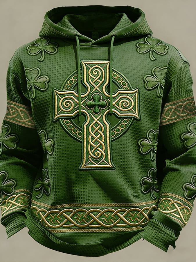 Celtic Cross Shamrock Hoodie St Patricks Day Gear Great Saint Patrick's Day Ideas