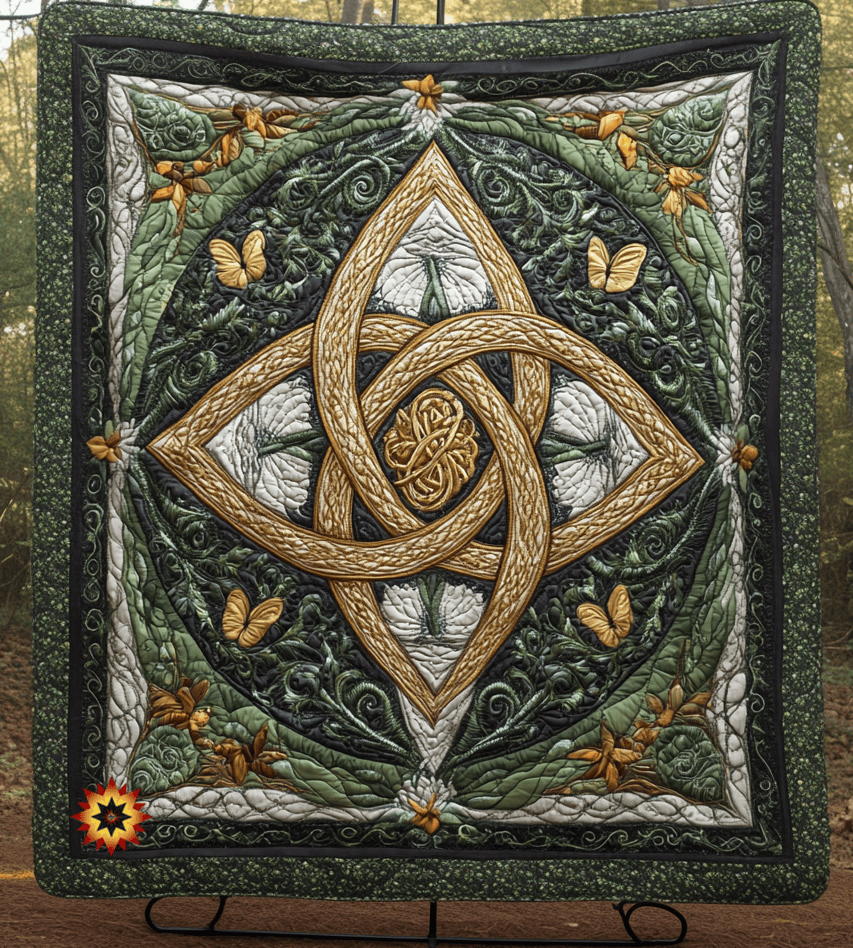 Celtic Knot Quilt Blanket Couch Blanket Good Gifts For Mom Birthday
