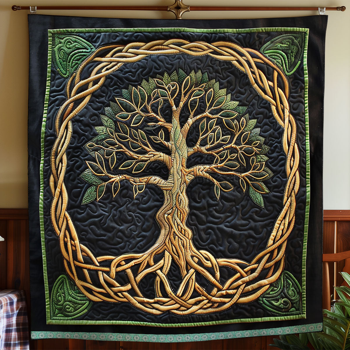 Celtic Tree Of Life Quilt Blanket King Size Blanket Best Christmas Presents For Girlfriend