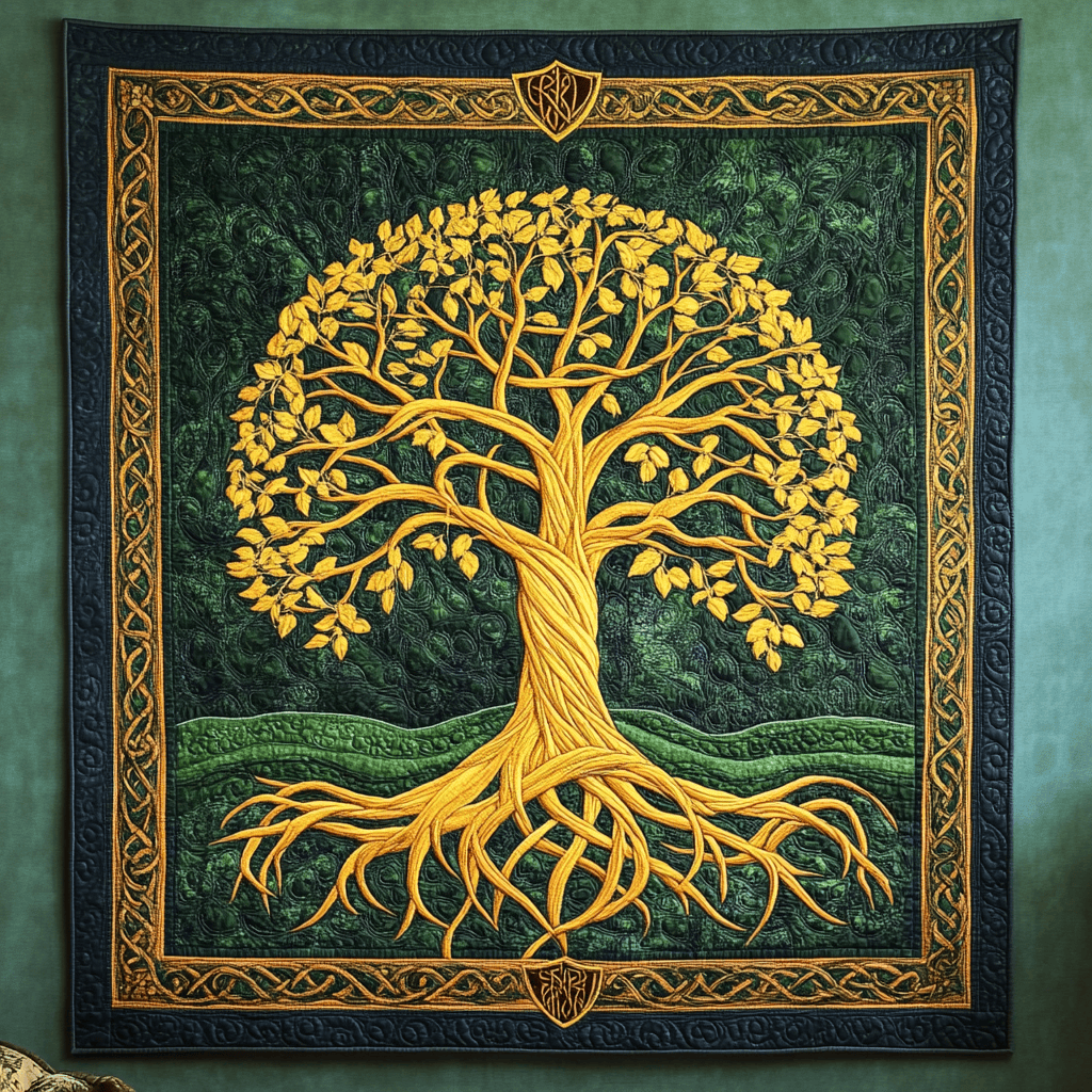 Celtic Tree Of Life Quilt Blanket Large Sofa Throws Birthday Presents For Mum