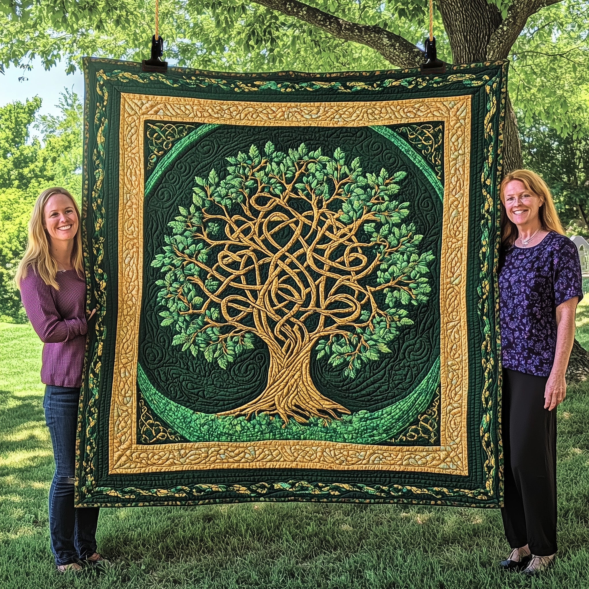 Celtic Tree Of Life Quilted Blanket Sofa Throw BlanketBest Christmas Gifts