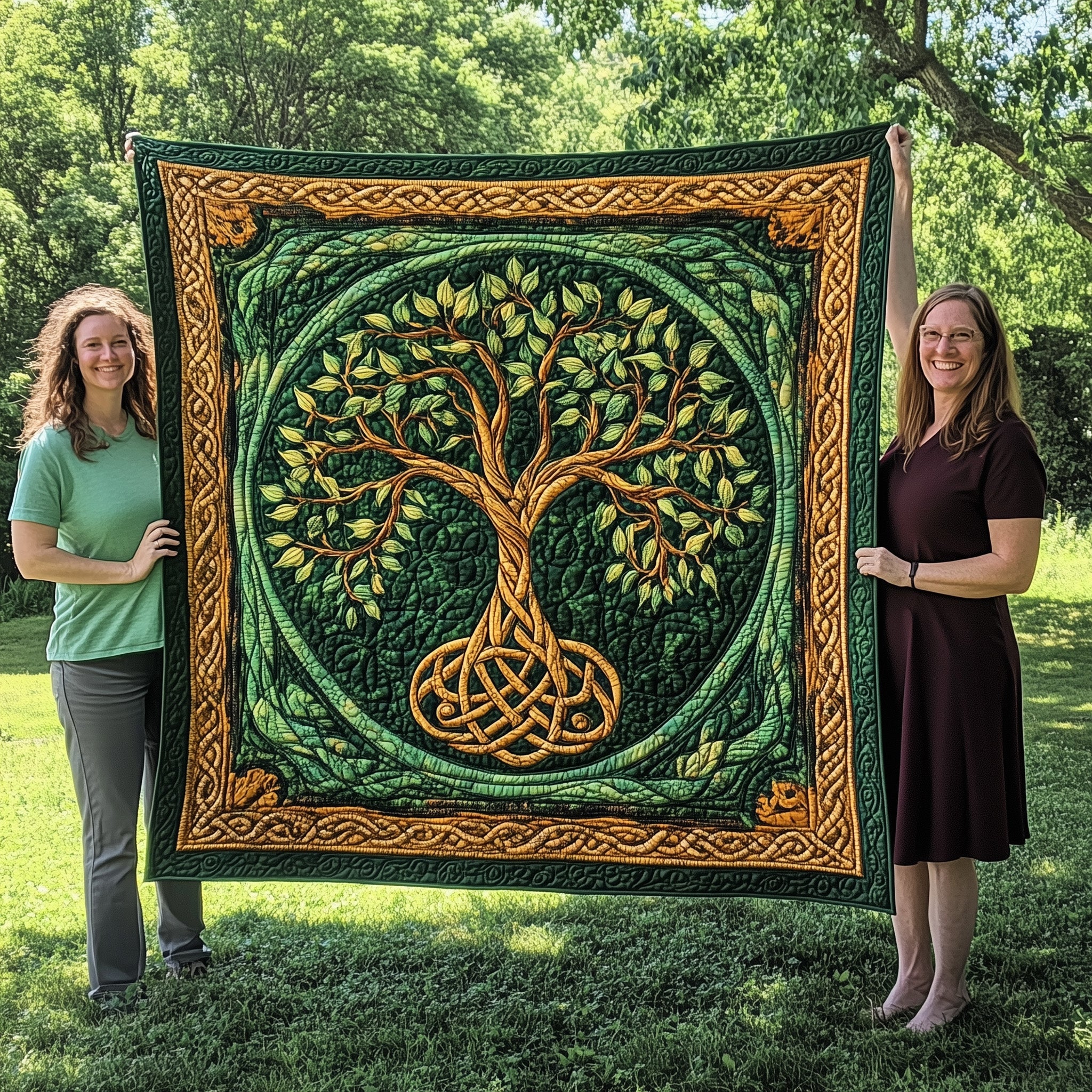 Celtic Tree Of Life Quilted Blanket Sofa Throw BlanketUnique Christmas Gifts