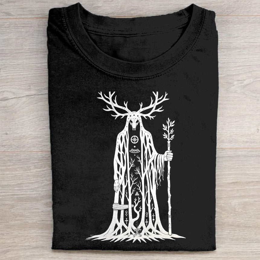 Celtic Tree Spirit Graphic T-Shirt Nature Lovers Merch Best Gift For Spiritual Fans