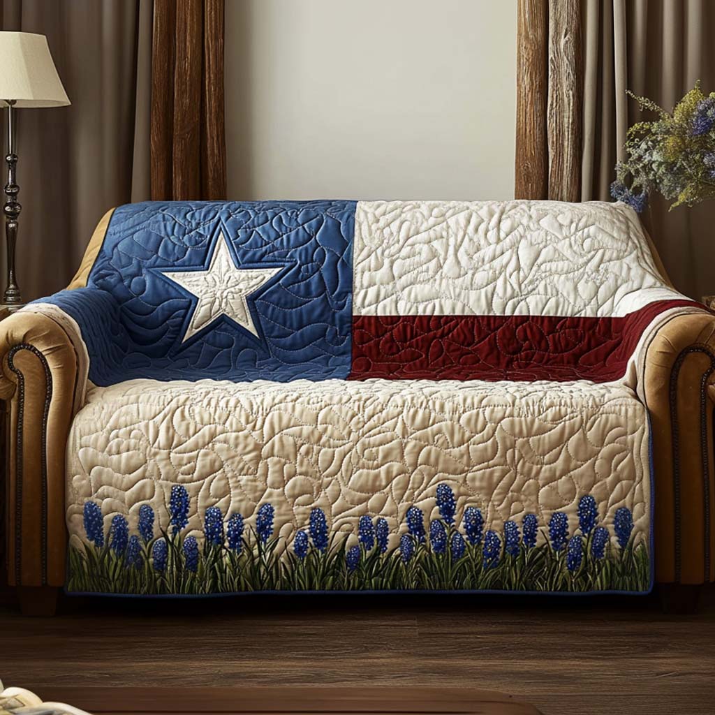 Central Texas Quilted Sofa Cover Living Room Decor Ideas Texas Christmas Gifts