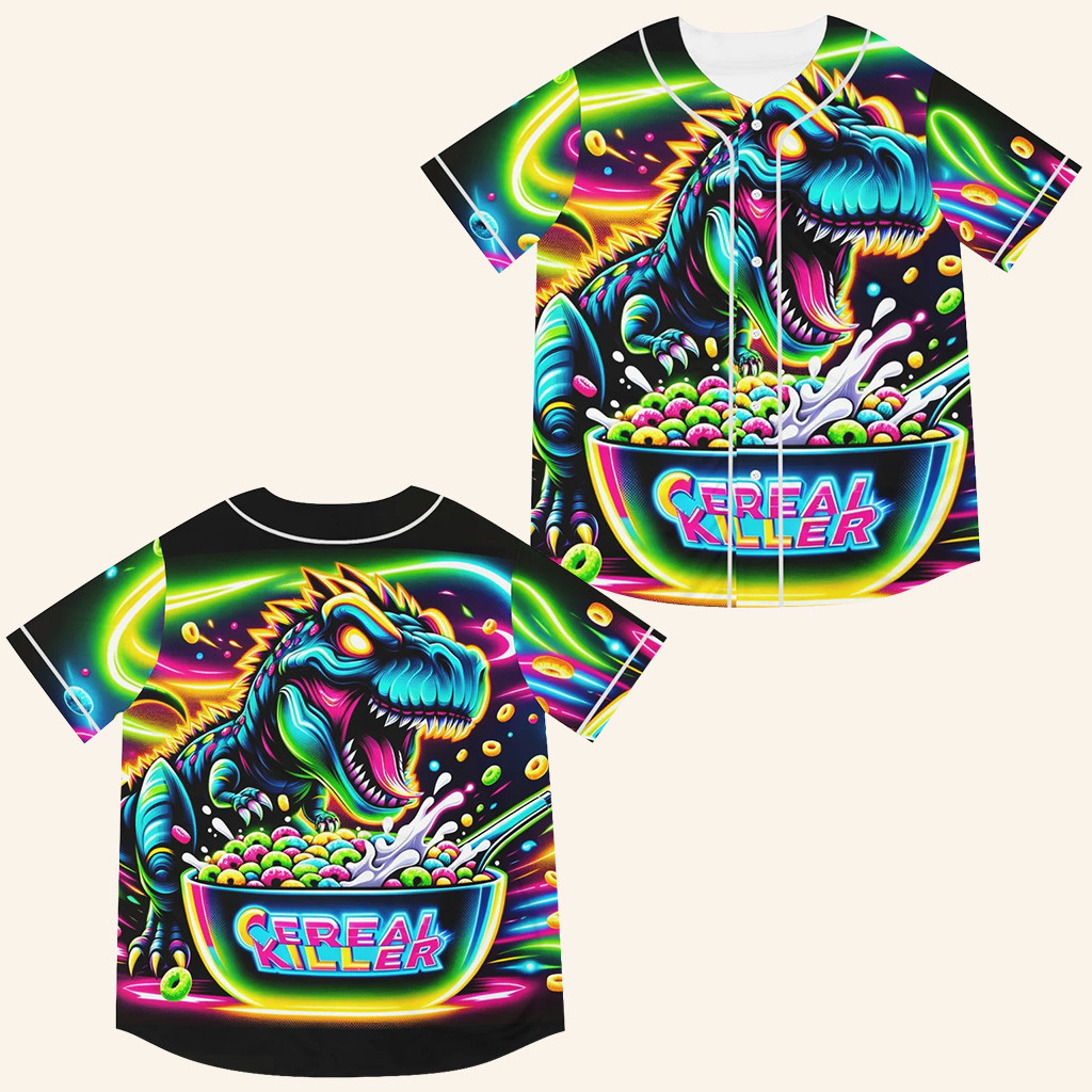 Cereal Killer Jersey Rave Jersey For EDM Festivals Apparel Husband Christmas Gift Ideas