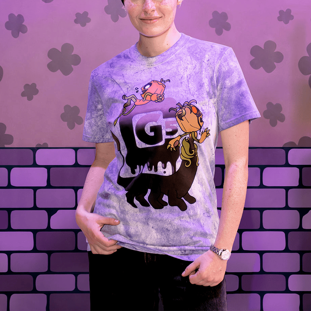 CG5 Gourdy Tie Dye T-Shirt Dandy's World Merch Present Idea For Friends