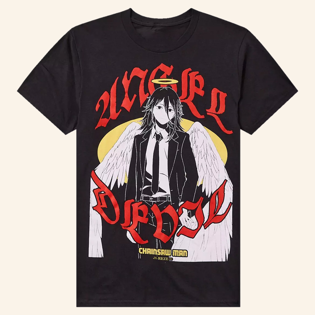 Chainsaw Man Merch Angel Devil T-Shirt Good Gifts For Anime Lovers