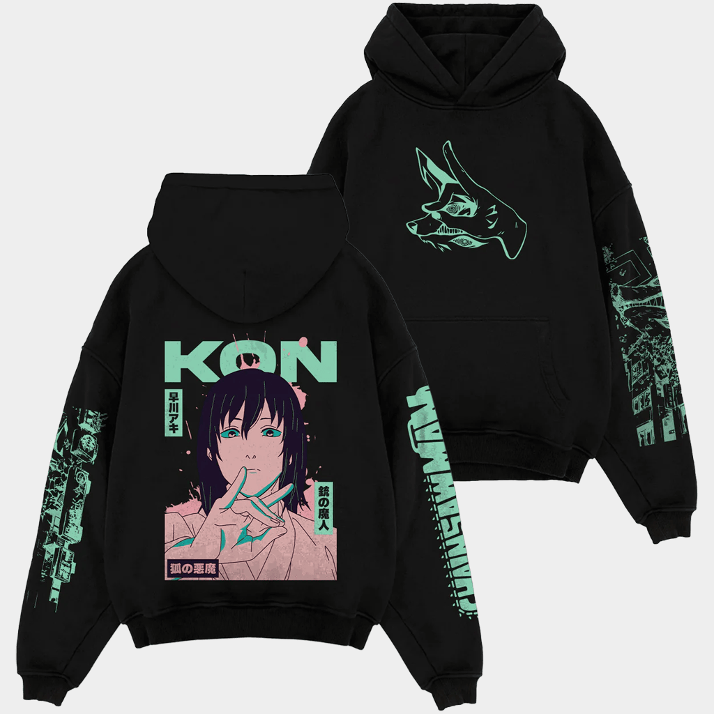 Chainsaw Man Merch Kon Chainsaw Man Designed Hoodie Great Gifts For Anime Lovers