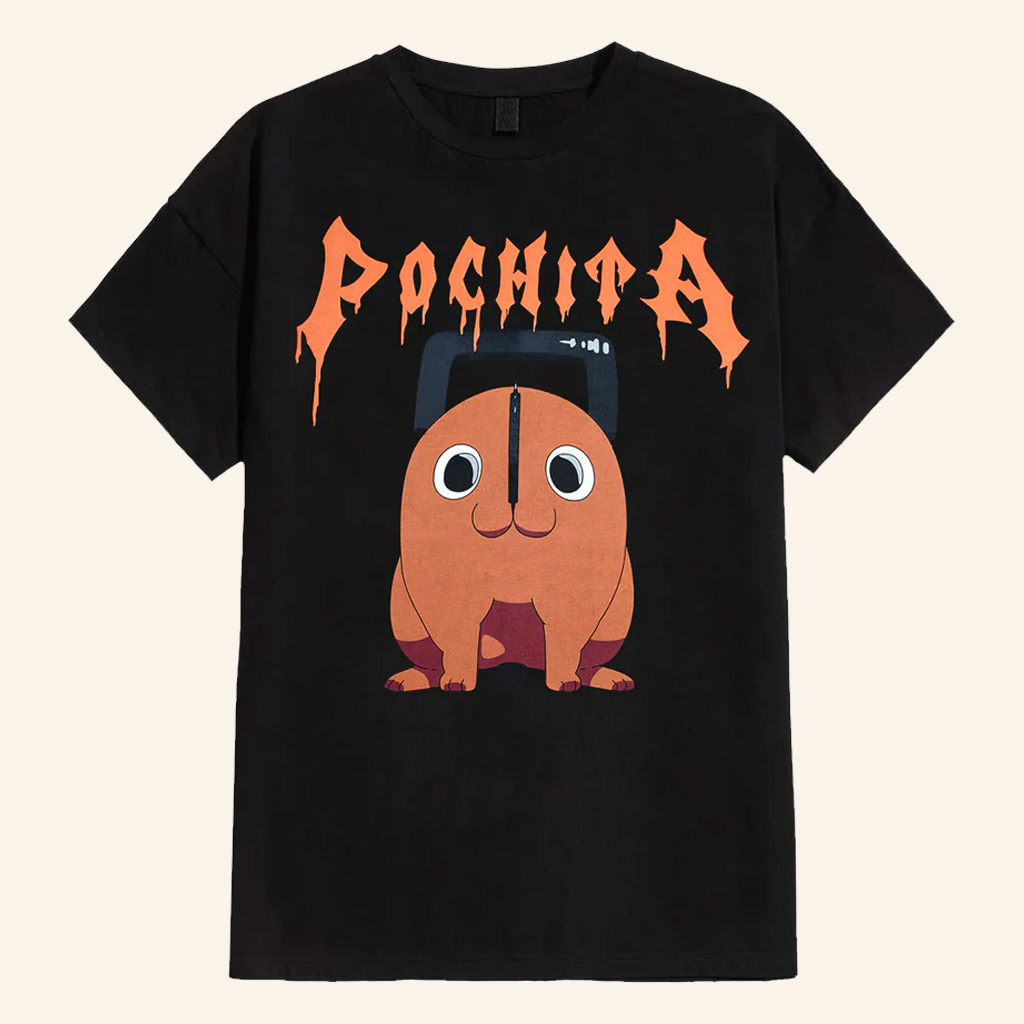 Chainsaw Man Merch Pochita The Chainsaw Devil T-Shirt Best Anime Fan Gifts