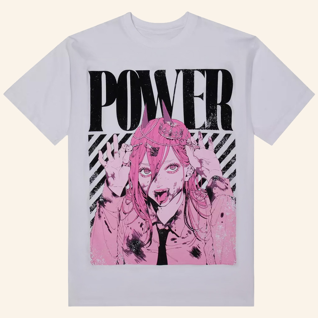 Chainsaw Man Merch Power Accessories Bold T-Shirt Gifts For Anime Lovers
