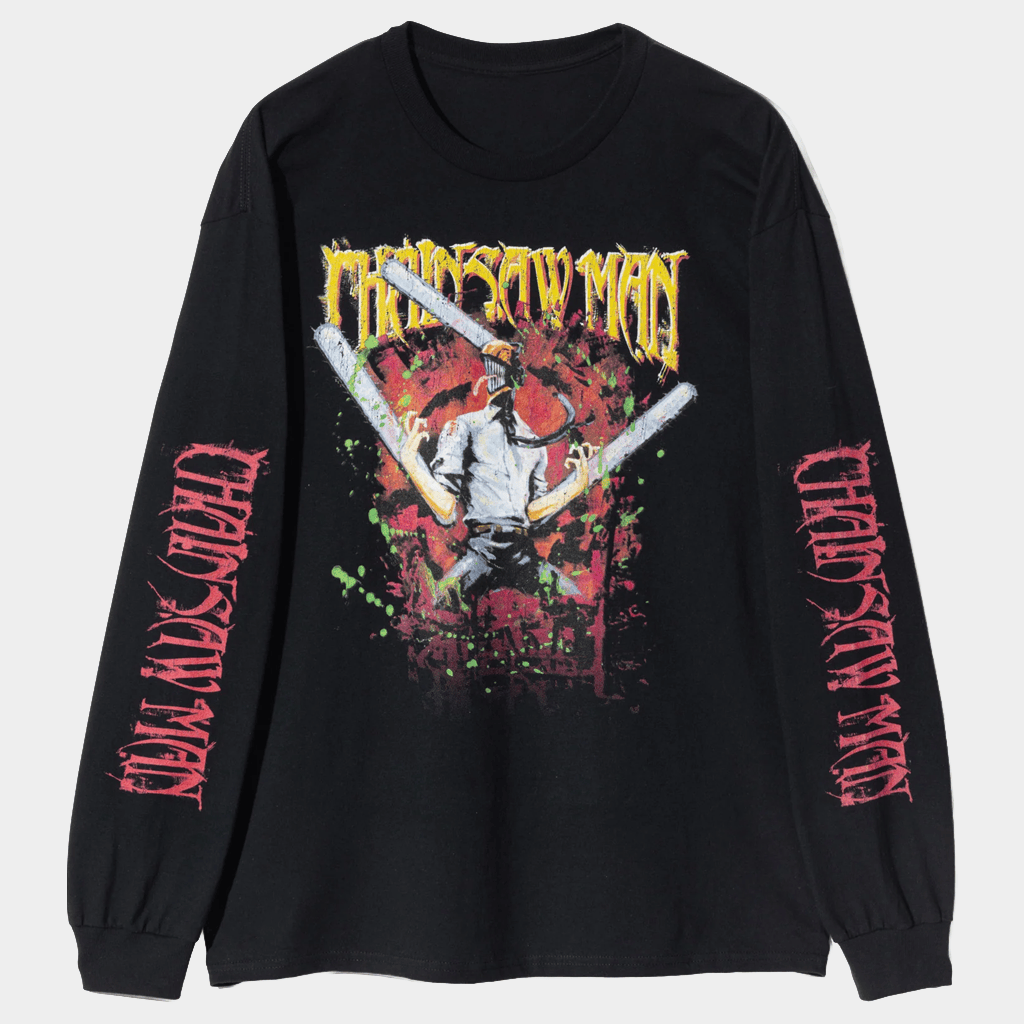 Chainsaw Man Merch Reze Arc The Movie X Glamb Chainsaw Man Long Sleeve Shirt Gifts For Him