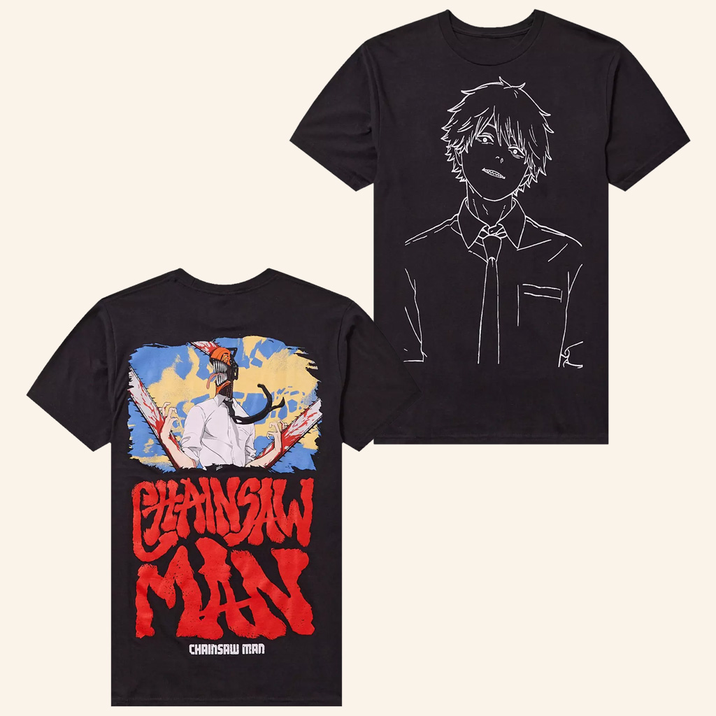 Chainsaw Man Merch The Movie Reze Arc Denji T-Shirt Best Gifts For Anime Fans