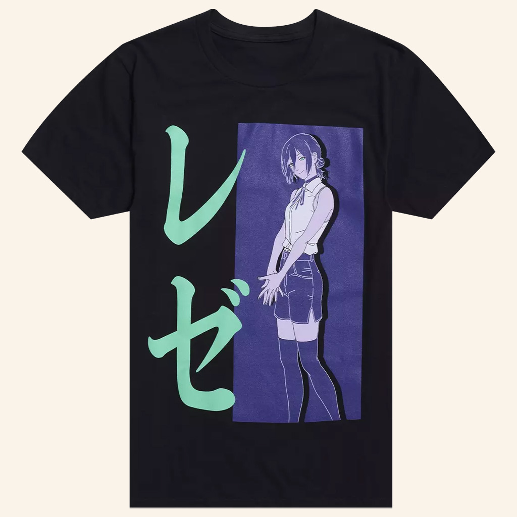 Chainsaw Man Merch The Movie Reze Arc Tonal Reze T-Shirt Anime Fan Gift Ideas