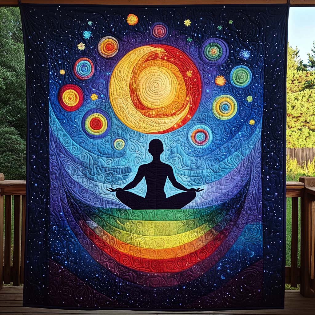 Chakra Harmony Quilted Blanket Best Gifts For Yoga Lovers