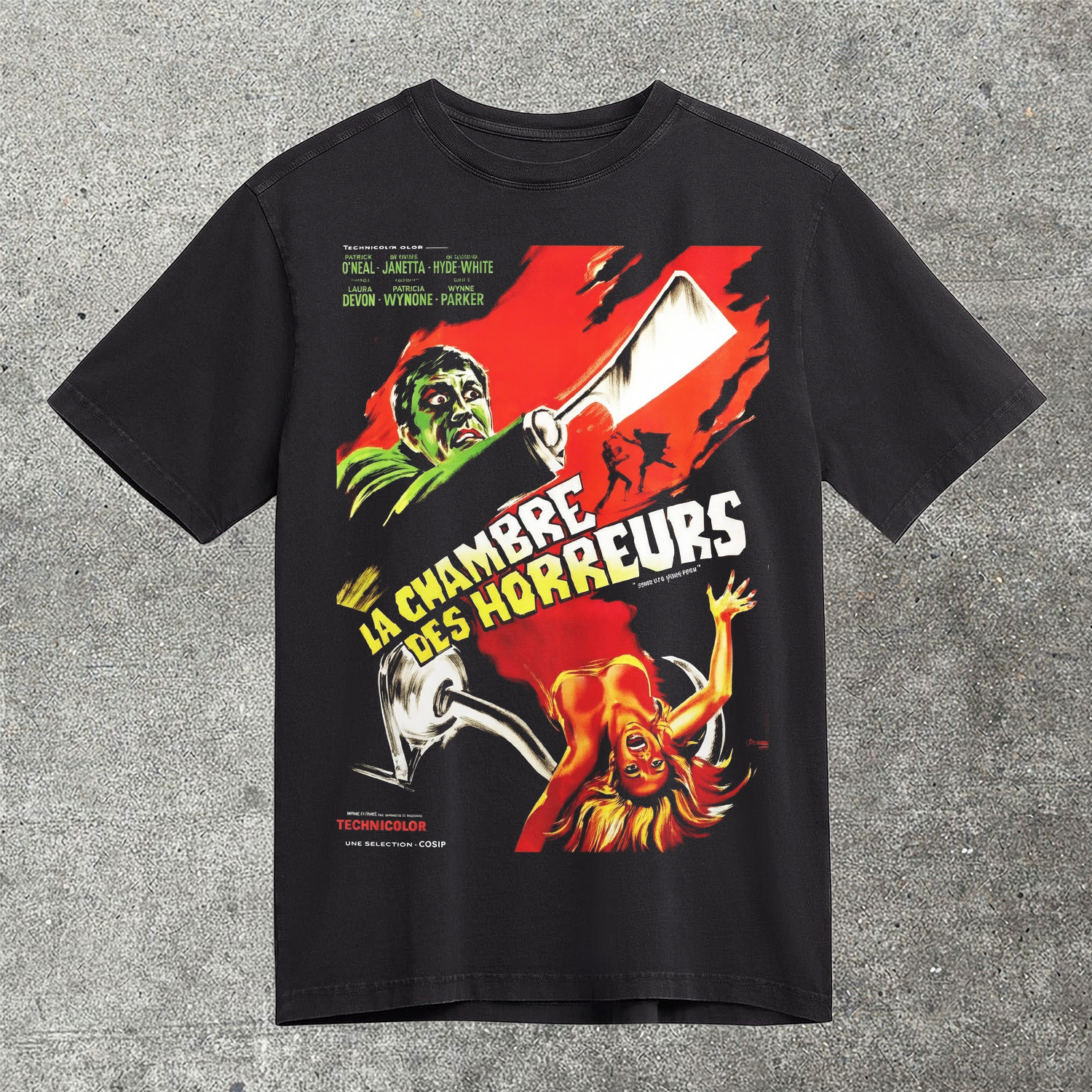 Chamber Of Horrors La Chambre Des Horreurs T-Shirt Vintage Retro Horror Movie Shirt Classic Film Gift