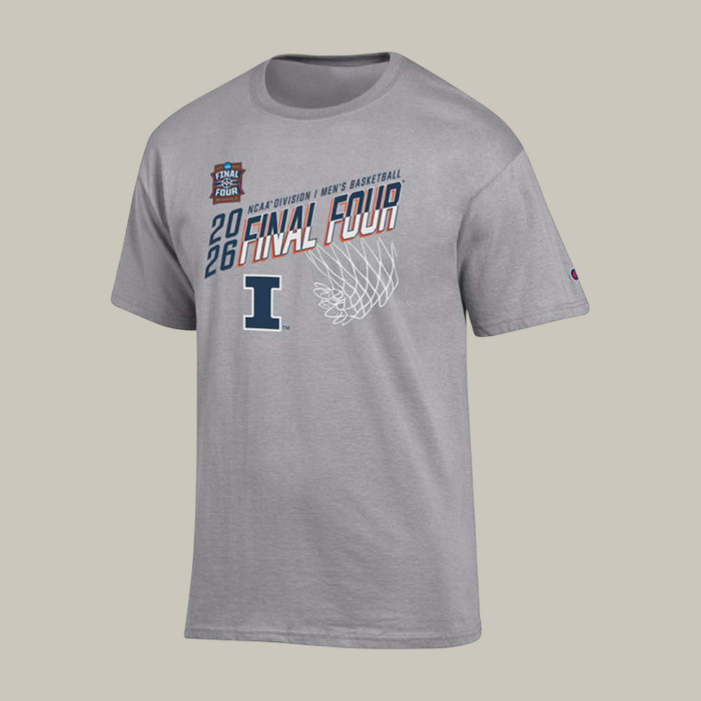 Champion Illinois Fighting Illini 2026 NCAA Men's Final Four T-Shirt March Madness Bracket Clothes