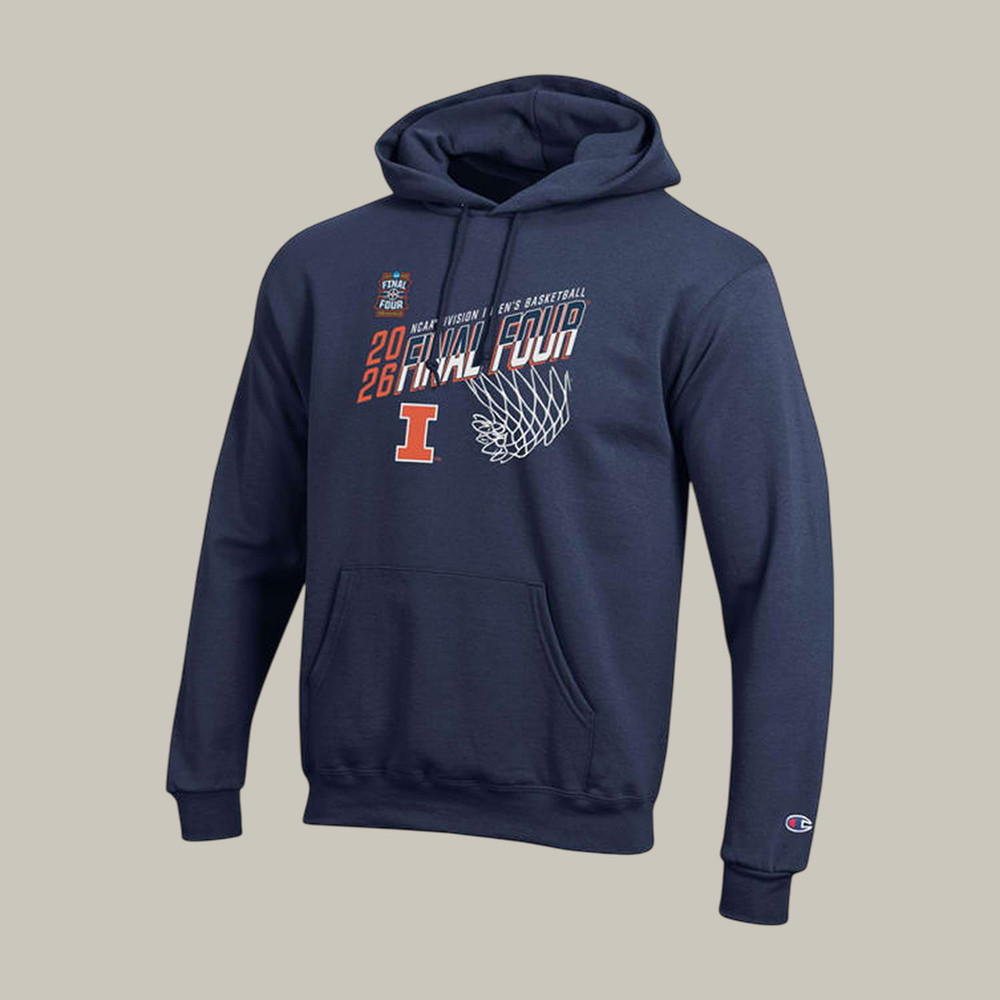 Champion Illinois Fighting Illini Hoodie 2026 NCAA Men's Final Four Apparel Fan Gear