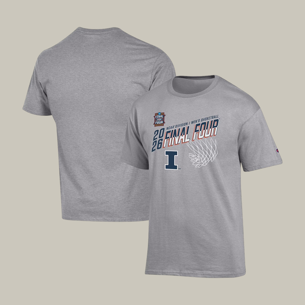 Champion Illinois Fighting Illini NCAA Men's Basketball T-Shirt March Madness Brakcet Clothes