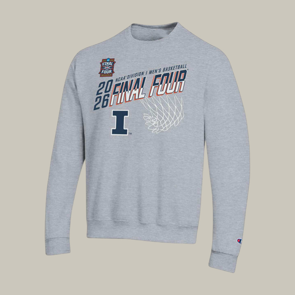 Champion Illinois Fighting Illini Sweatshirt 2026 NCAA Men's Final Four Apparel Gift Idea For Fans