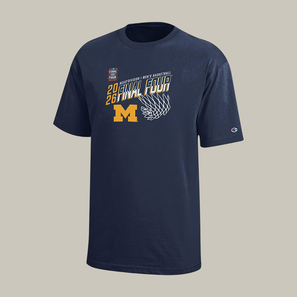 Champion Michigan Wolverines 2026 Final Four T-Shirt Basketball Tee Unique Gift For Boyfriend