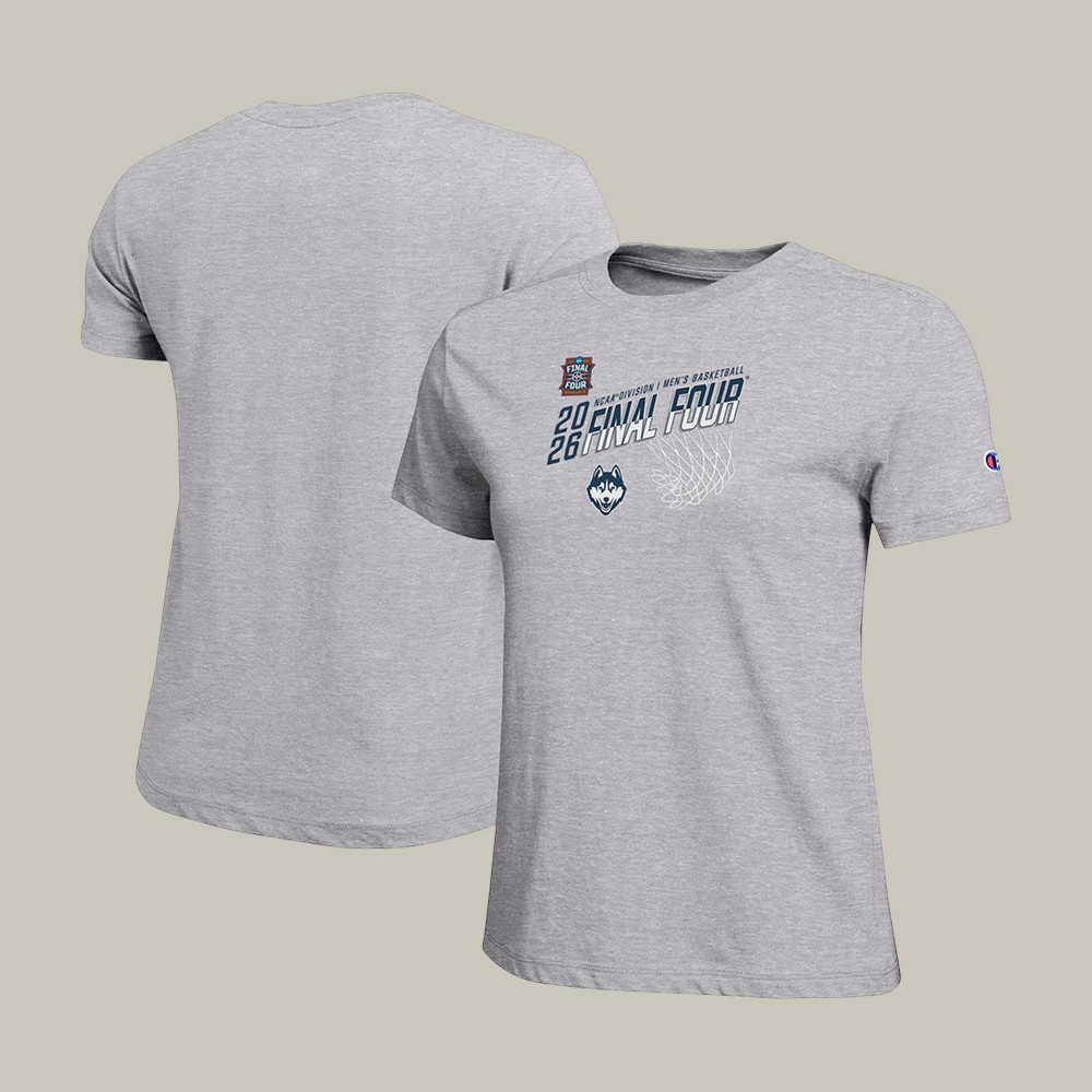 Champion UConn Huskies NCAA Men's Basketball T-Shirt March Madness Final Four Clothes