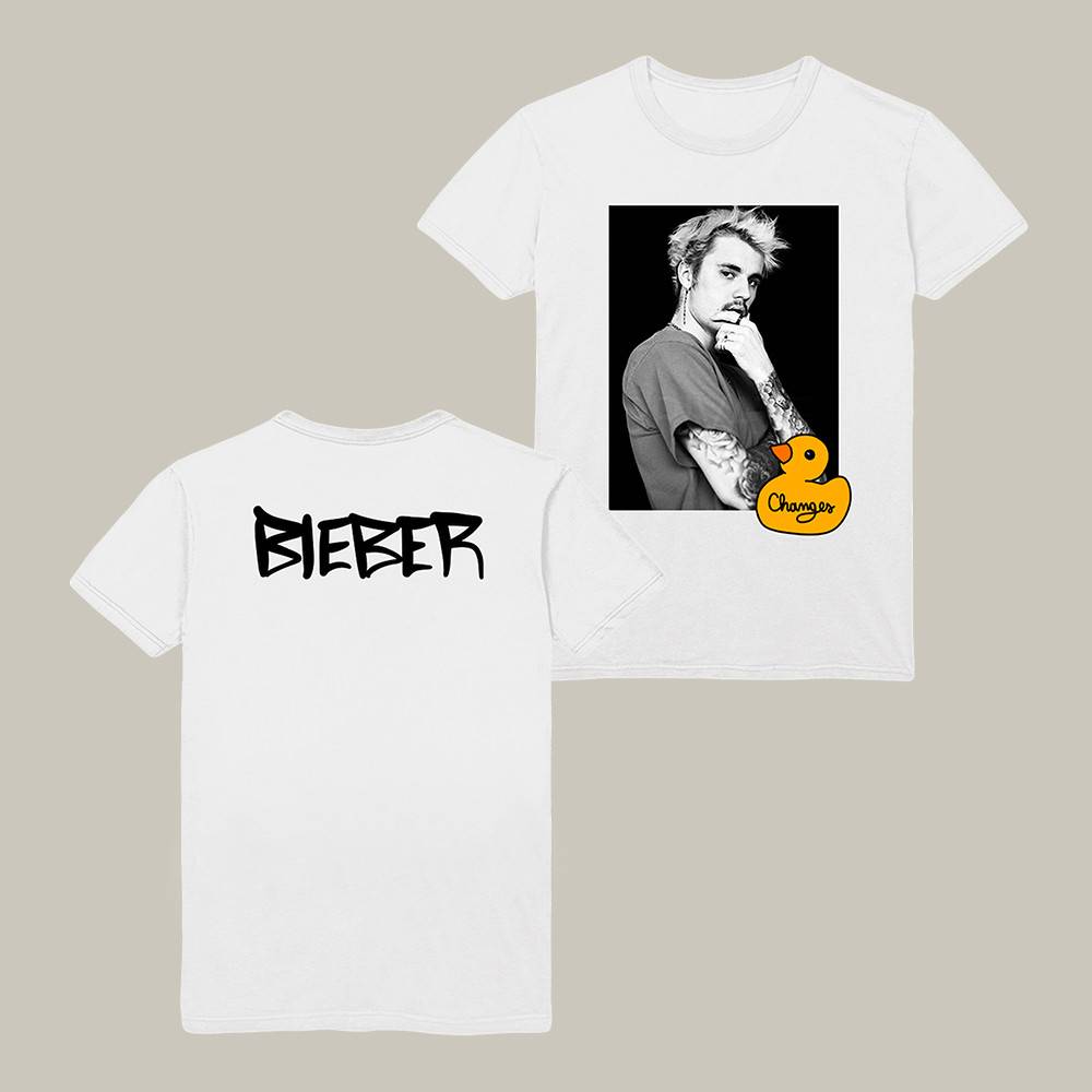Changes Duck Photo Justin Bieber T-Shirt Justin Bieber Tour 2026 Shirt Present For Boyfriend