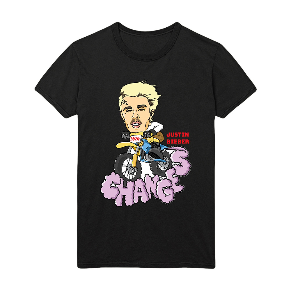 Changes Motocross Doodle Justin Bieber T-Shirt Bieberchella 2026 Merch