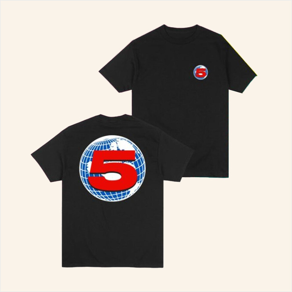 Channel 5 Merch Channel 5 Black T-Shirt Birthday Gifts For Friends Gifts For Sister Christmas Presents