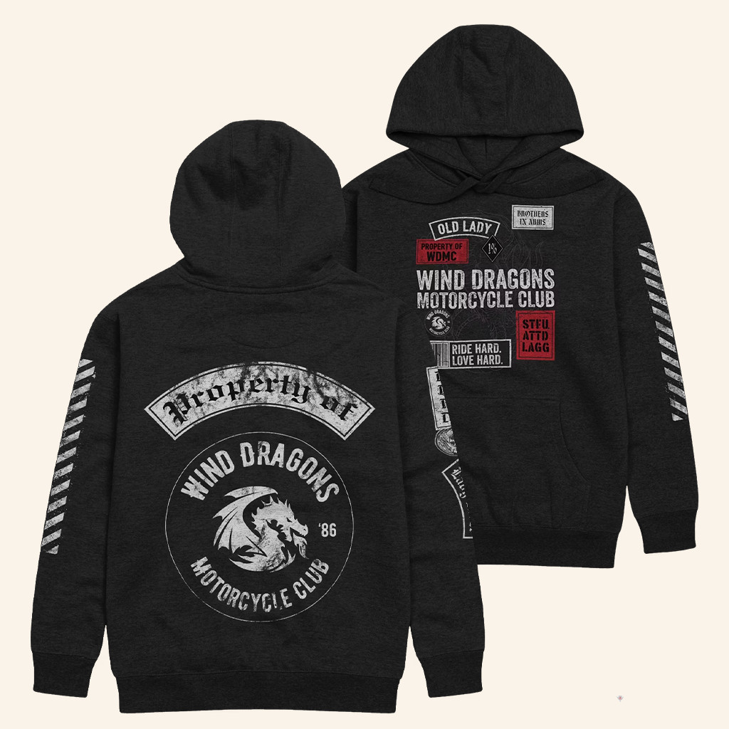Chantal Fernando Merch Wind Dragons Motorcycle Club Hoodie Gifts For Friends