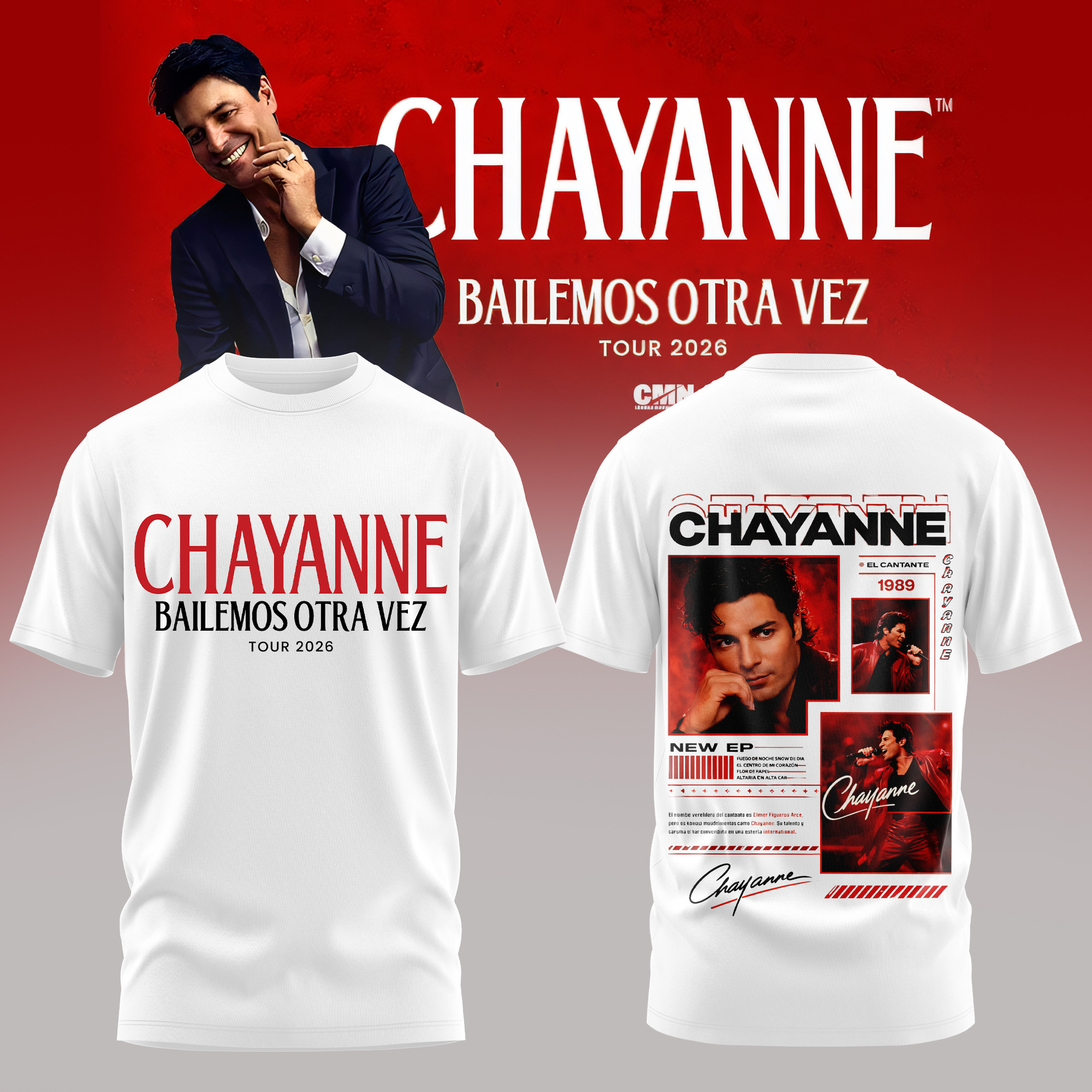 Chanyanne Bailemos Otra Vez Tour Merch 2026 T-Shirt Chayanne Fan Tee Gift Idea For Him