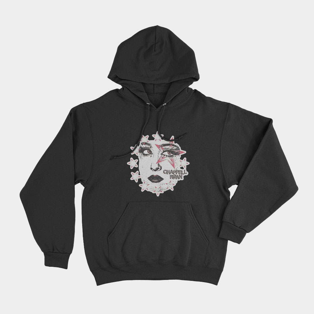 Chappell Roan Merch Star Portrait Hoodie Gifts For Music Lovers-1