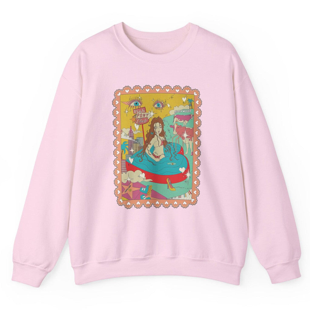 Chappell Roan Merch Tour 2025 Chappell Roan Light Pink Sweatshirt Gifts For Music Fans Chappell Roan Merch Tour 2025 Chappell Roan Light Pink Sweatshirt Gifts For Music Fans