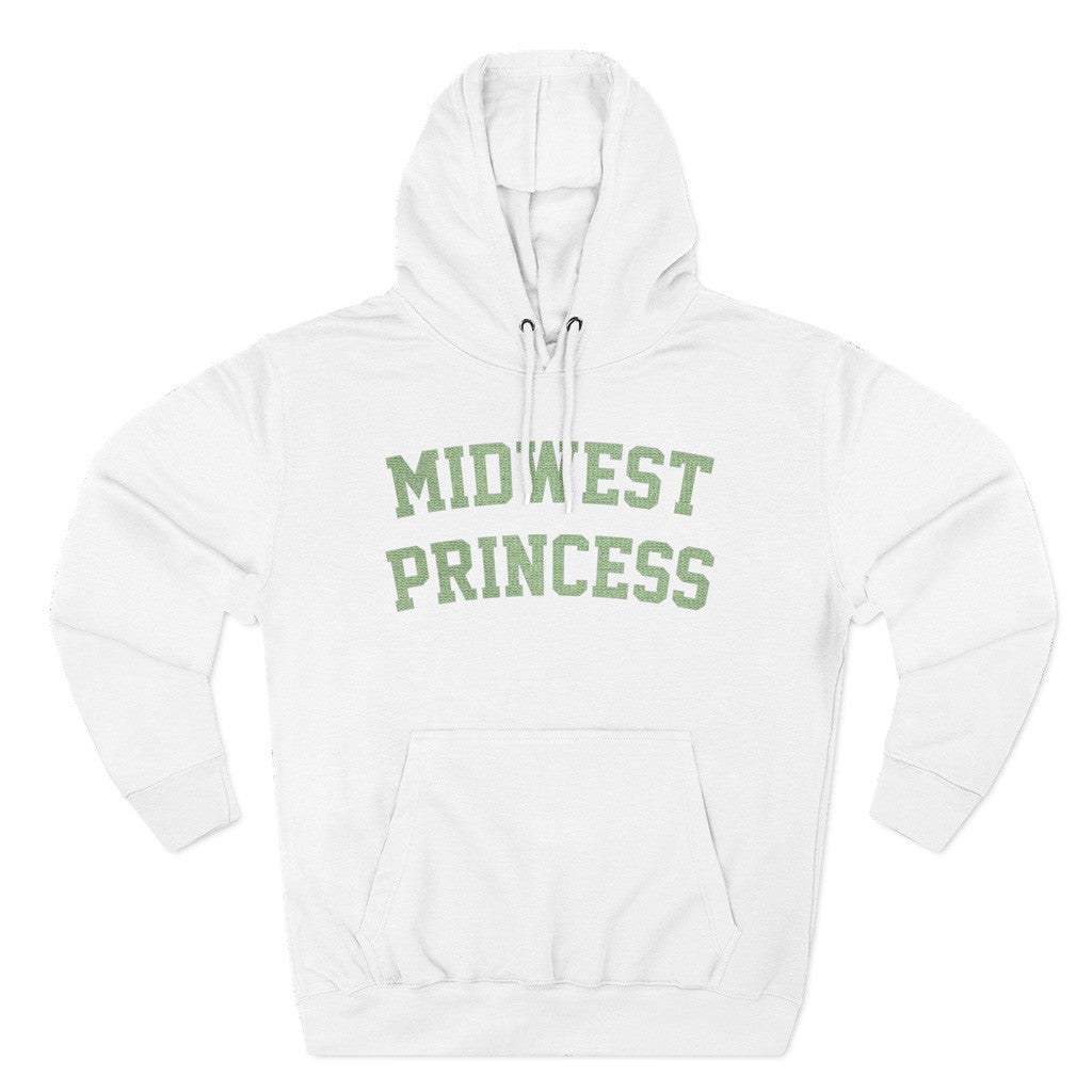 Chappell Roan Merch Tour 2025 Chappell Roan Midwest Princess Collegiate Hoodie White Chappell Roan Merch Tour 2025 Chappell Roan Midwest Princess Collegiate Hoodie White
