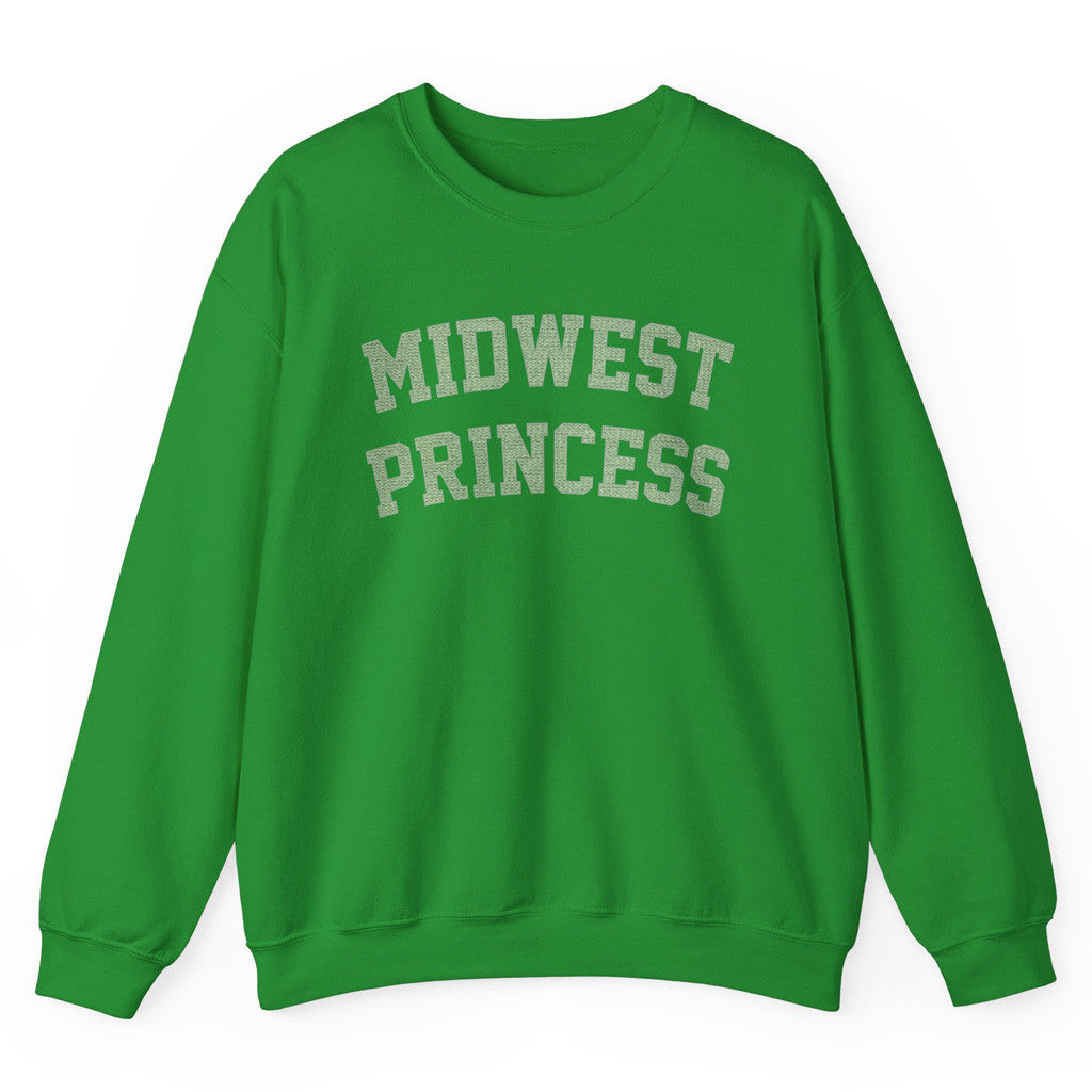 Chappell Roan Merch Tour 2025 Chappell Roan Midwest Princess Collegiate Sweatshirt Green
