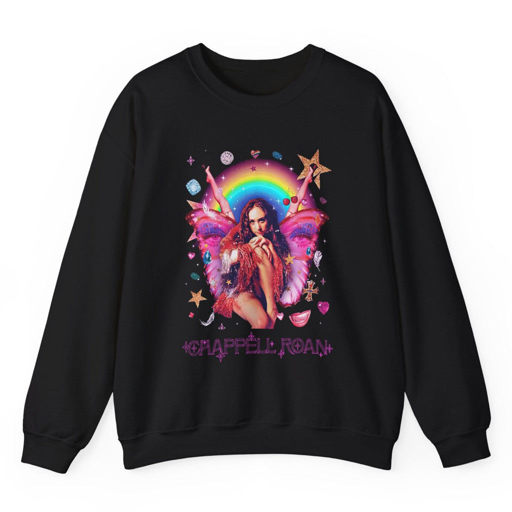 Chappell Roan Merch Tour 2025 Fairy Sweatshirt Best Gifts For Music Lovers Chappell Roan Merch Tour 2025 Fairy Sweatshirt Best Gifts For Music Lovers